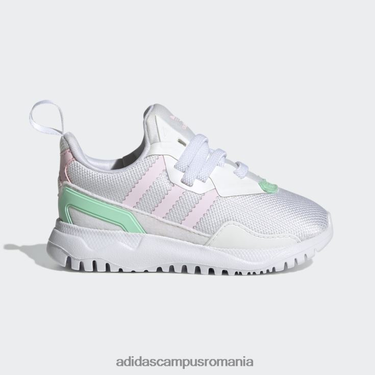 adidas campus romania mint originals flex pantofi eleganti copii alb/roz/mentă J266N218113