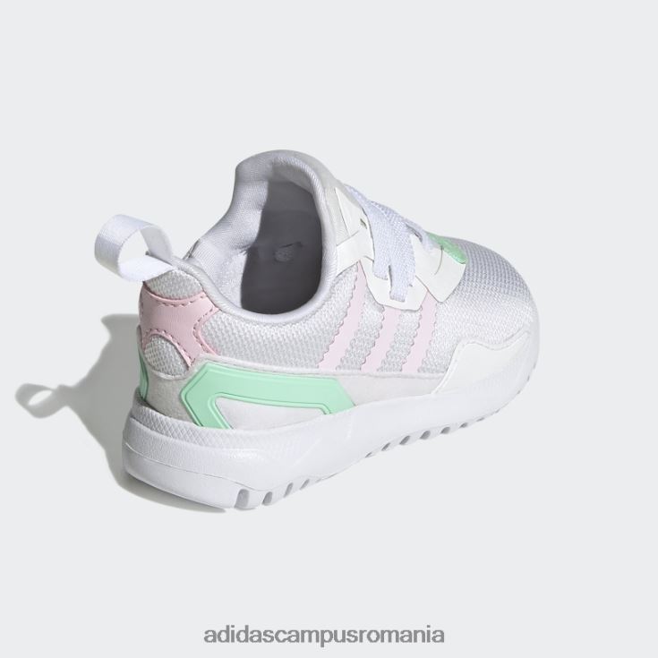 adidas campus romania mint originals flex pantofi eleganti copii alb/roz/mentă J266N218113
