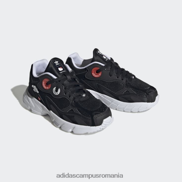 adidas campus romania modă pantofi roșii astir copii negru/alb/rosu J266N211128