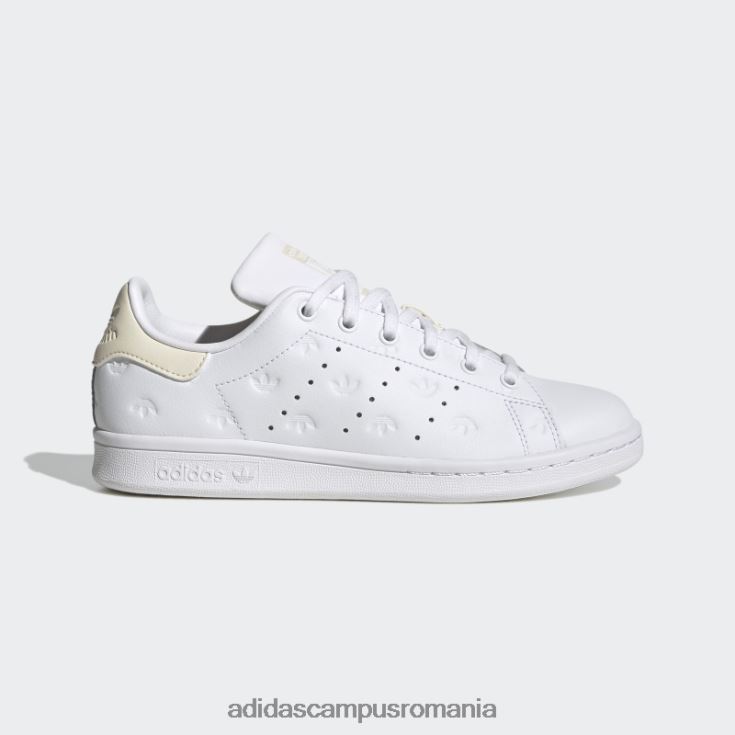 adidas campus romania moda pantofi stan smith albi copii alb J266N211137