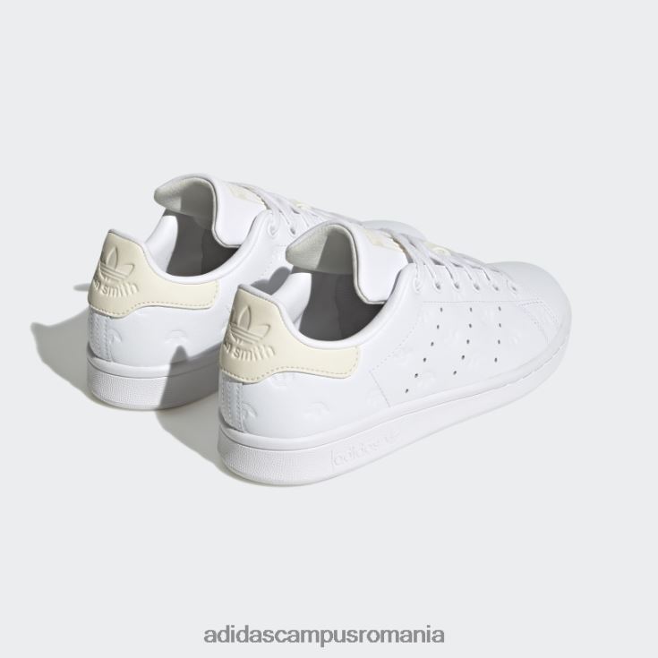adidas campus romania moda pantofi stan smith albi copii alb J266N211137