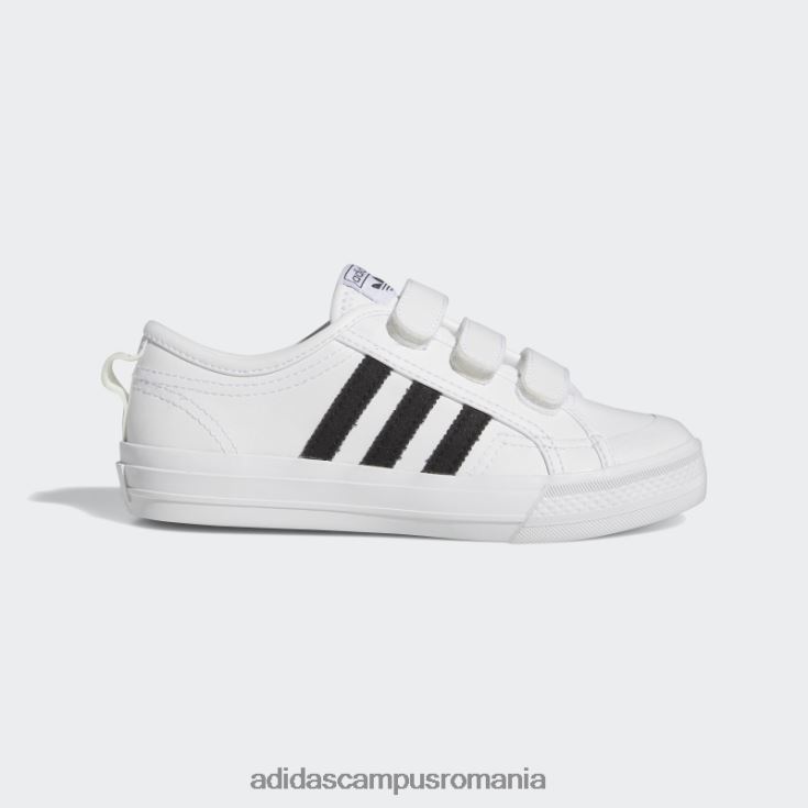 adidas campus romania pantofi albi confort nizza copii alb negru J266N218070