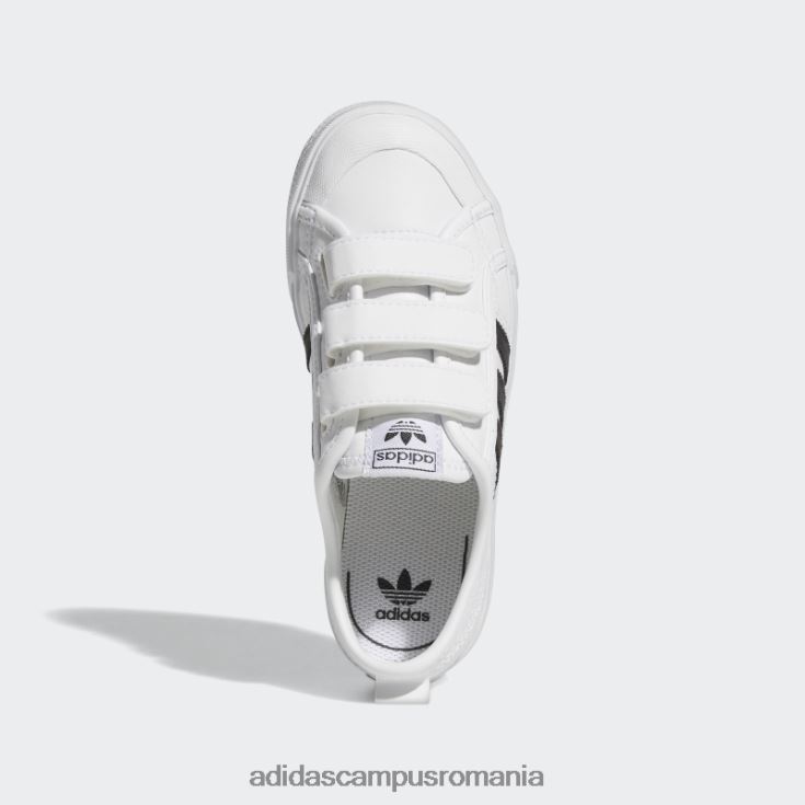 adidas campus romania pantofi albi confort nizza copii alb negru J266N218070