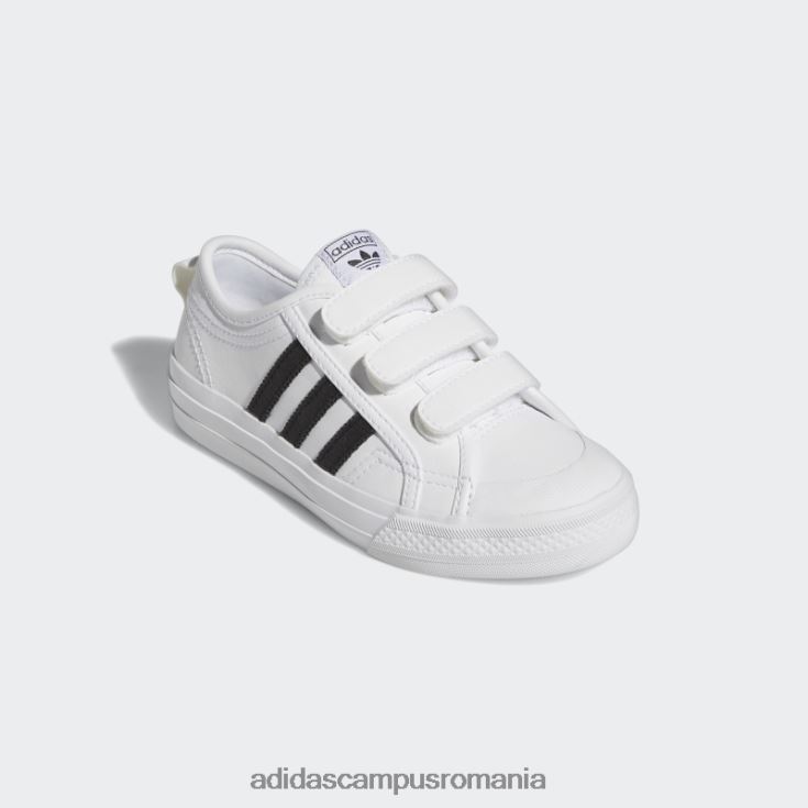 adidas campus romania pantofi albi confort nizza copii alb negru J266N218070