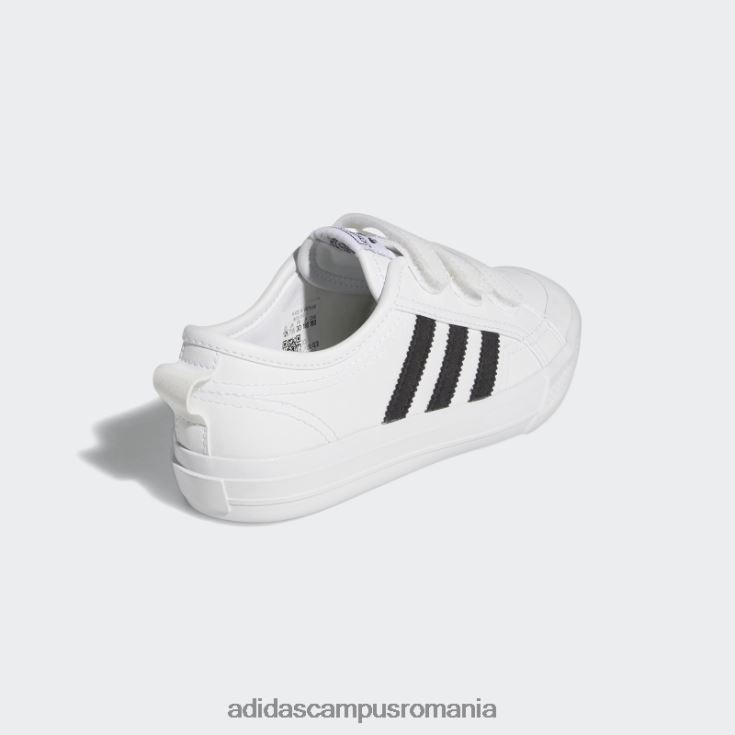 adidas campus romania pantofi albi confort nizza copii alb negru J266N218070