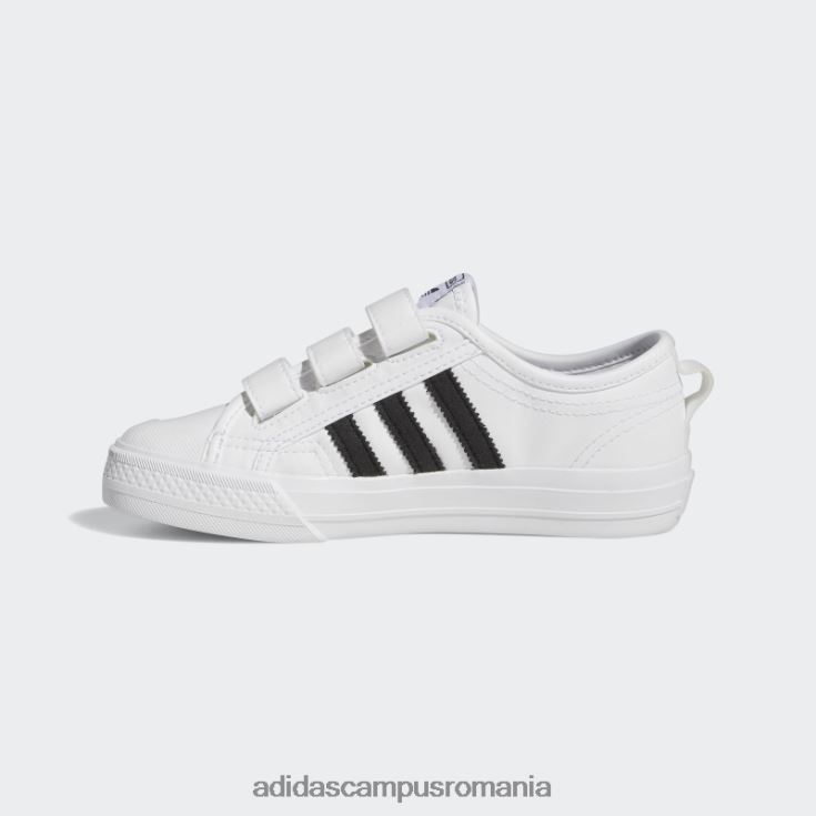 adidas campus romania pantofi albi confort nizza copii alb negru J266N218070