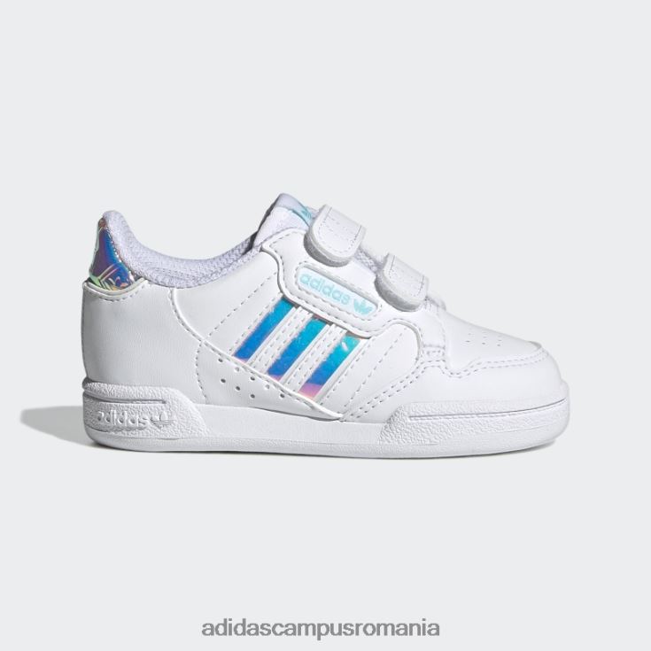 adidas campus romania pantofi albi continental 80 dungi copii alb/aqua J266N218118