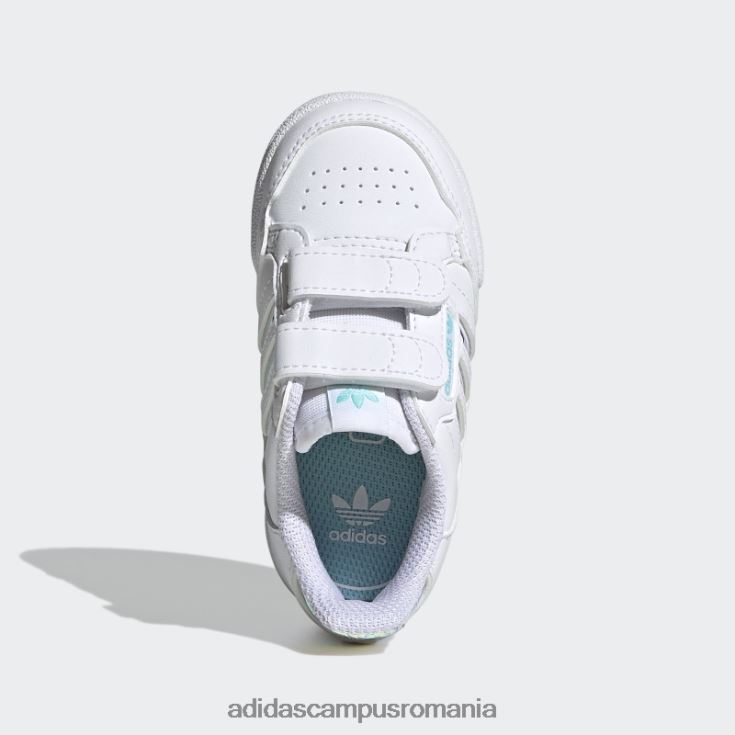adidas campus romania pantofi albi continental 80 dungi copii alb/aqua J266N218118