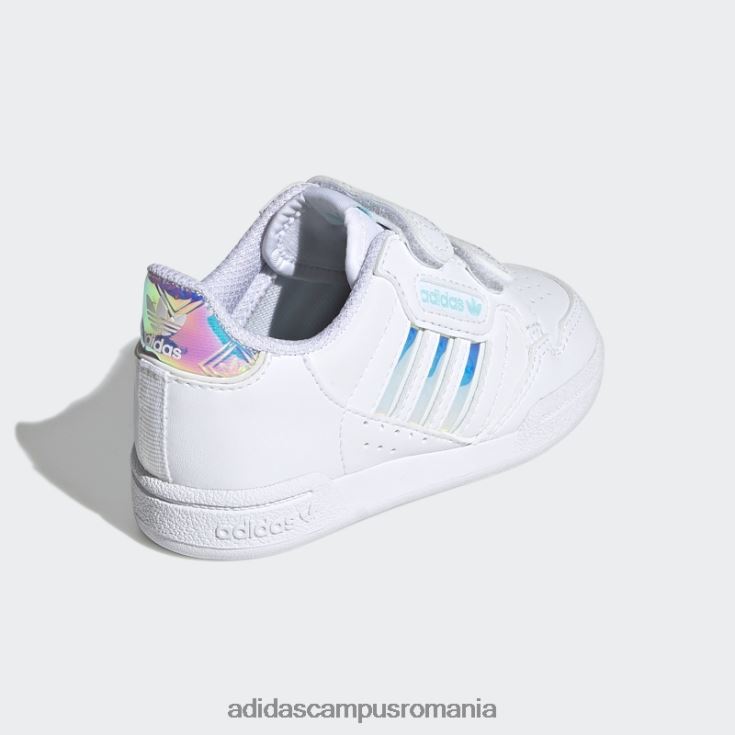 adidas campus romania pantofi albi continental 80 dungi copii alb/aqua J266N218118
