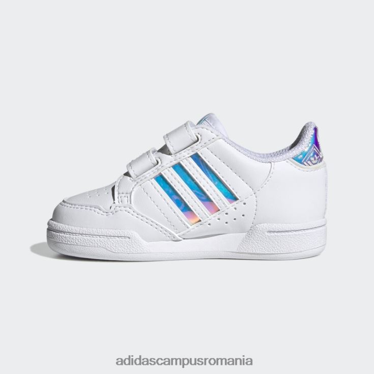 adidas campus romania pantofi albi continental 80 dungi copii alb/aqua J266N218118