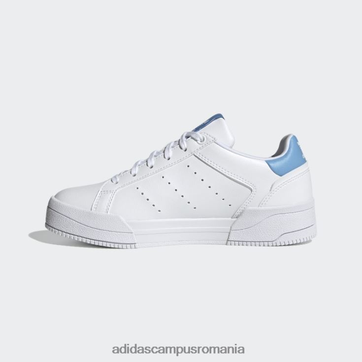 adidas campus romania pantofi albi court tourino copii alb/albastru deschis/negru J266N218065