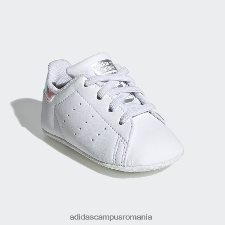 adidas campus romania pantofi albi pentru patut stan smith copii alb/argintiu J266N219109