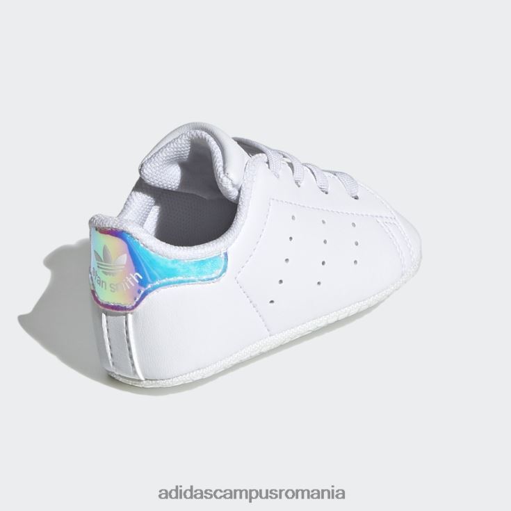 adidas campus romania pantofi albi pentru patut stan smith copii alb/argintiu J266N219109