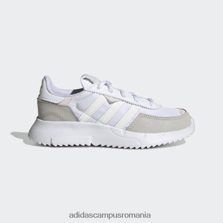 adidas campus romania pantofi albi retropy f2 fashion copii alb/gri/roz J266N218124