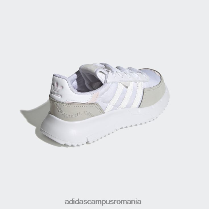 adidas campus romania pantofi albi retropy f2 fashion copii alb/gri/roz J266N218124