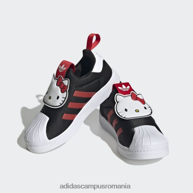 adidas campus romania pantofi albi superstar 360 copii negru/rosu/alb J266N211150