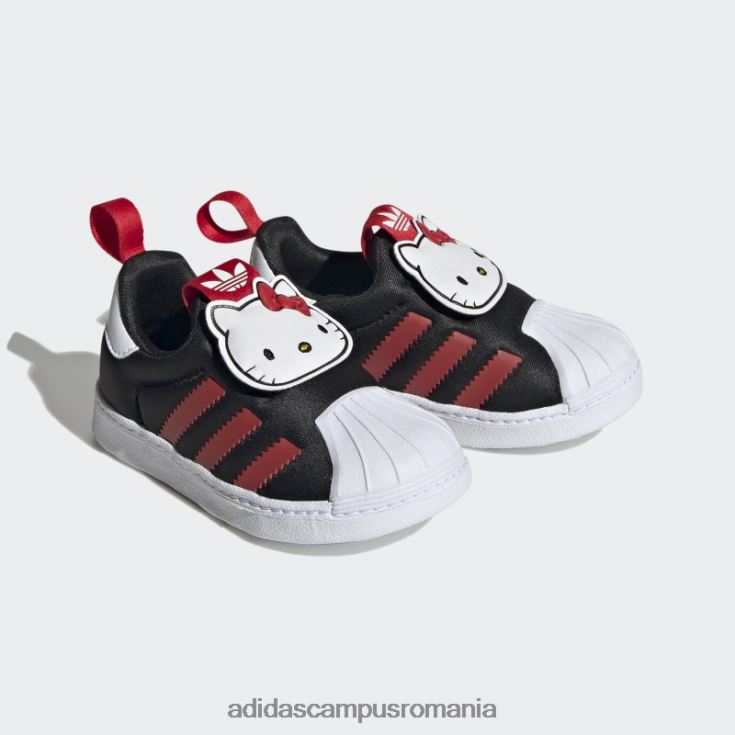 adidas campus romania pantofi albi superstar 360 de modă copii negru/rosu/alb J266N211191