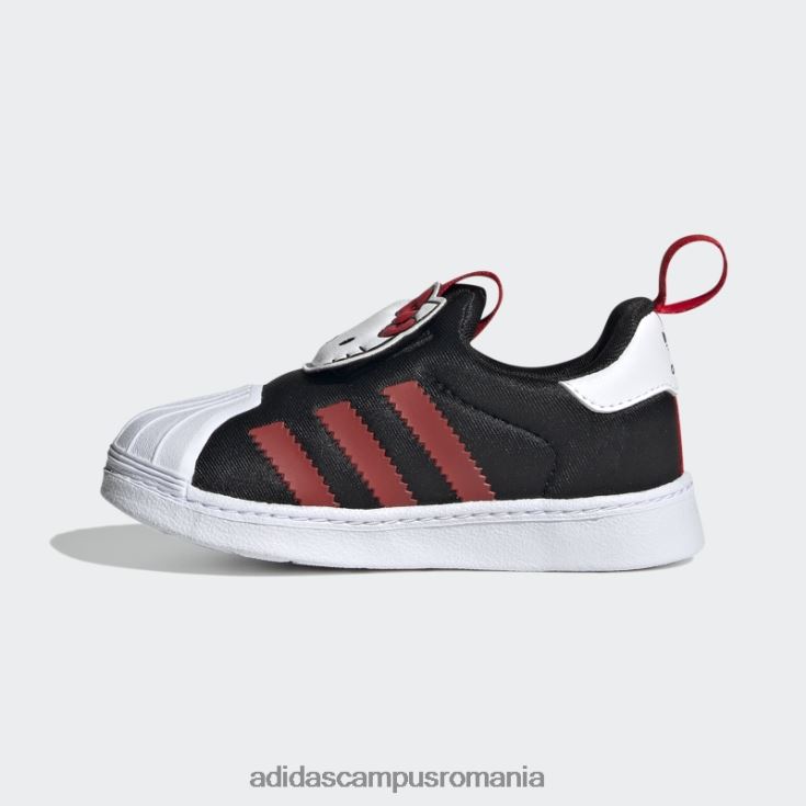 adidas campus romania pantofi albi superstar 360 de modă copii negru/rosu/alb J266N211191