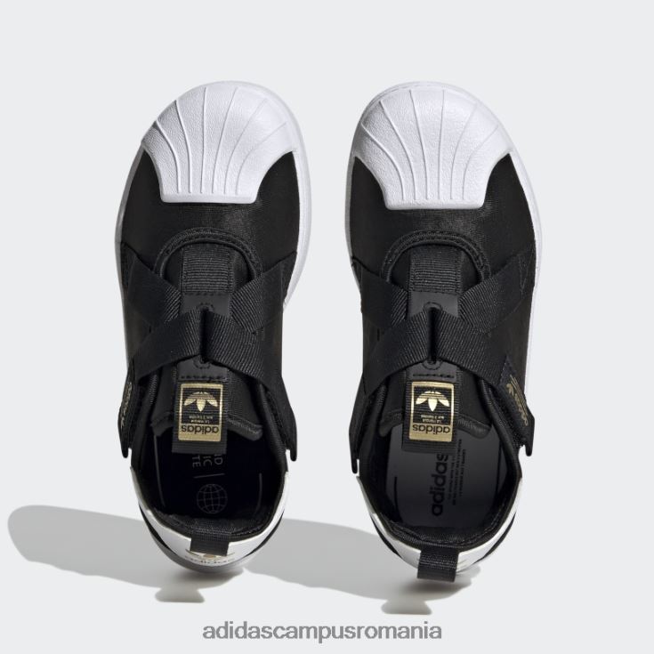 adidas campus romania pantofi albi superstar 360 eleganti copii negru/auriu metalic/alb J266N211109