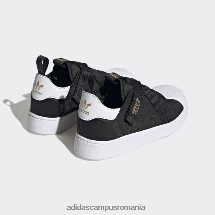 adidas campus romania pantofi albi superstar 360 eleganti copii negru/auriu metalic/alb J266N211109