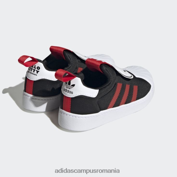 adidas campus romania pantofi albi superstar 360 moda copii negru/rosu/alb J266N218247