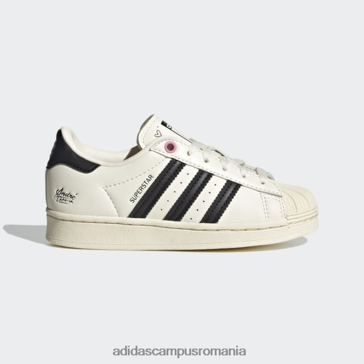 adidas campus romania pantofi albi superstar x andré saraiva copii alb negru J266N211530