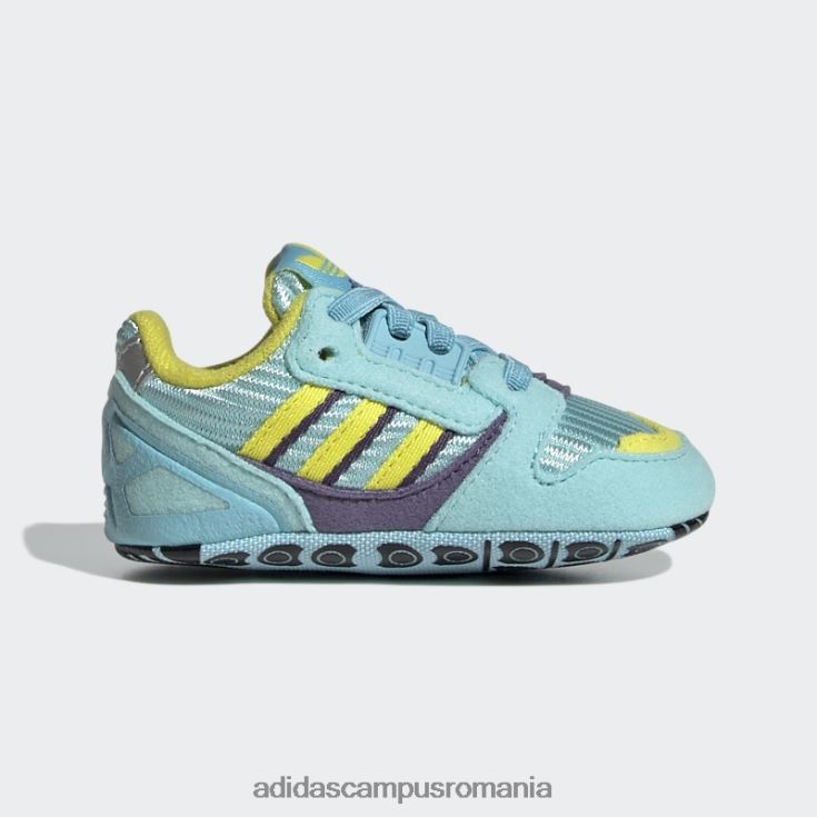 adidas campus romania pantofi aqua zx 8000 copii aqua/shock yellow/tech violet J266N218130