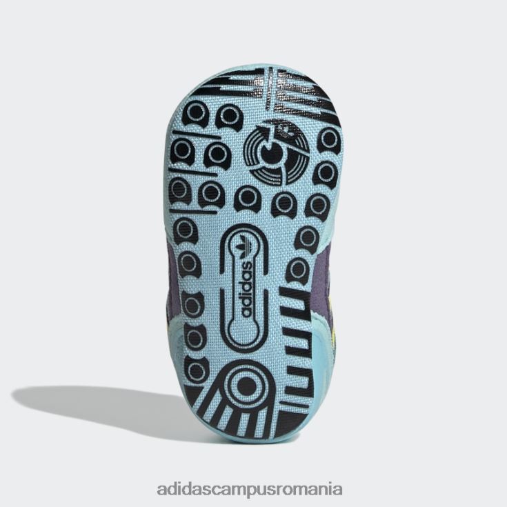adidas campus romania pantofi aqua zx 8000 copii aqua/shock yellow/tech violet J266N218130