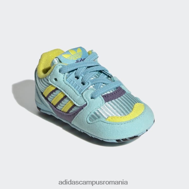 adidas campus romania pantofi aqua zx 8000 copii aqua/shock yellow/tech violet J266N218130
