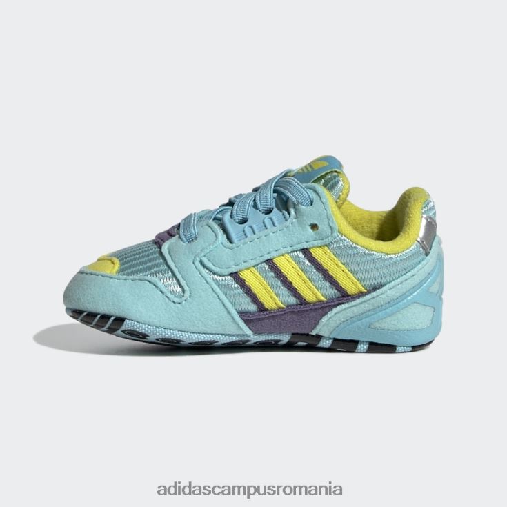 adidas campus romania pantofi aqua zx 8000 copii aqua/shock yellow/tech violet J266N218130