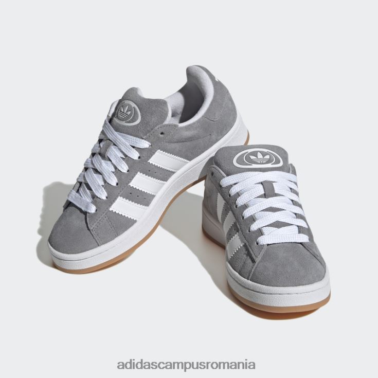 adidas campus romania pantofi campus anii 00 albi copii gri/alb J266N211216