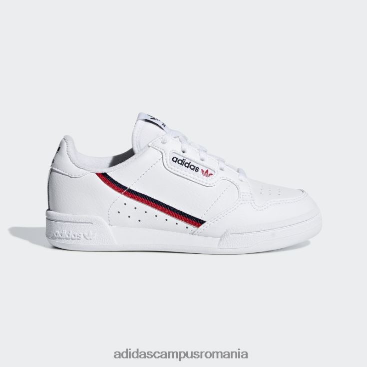 adidas campus romania pantofi continental 80 alb copii alb/stacojiu/marin J266N218265