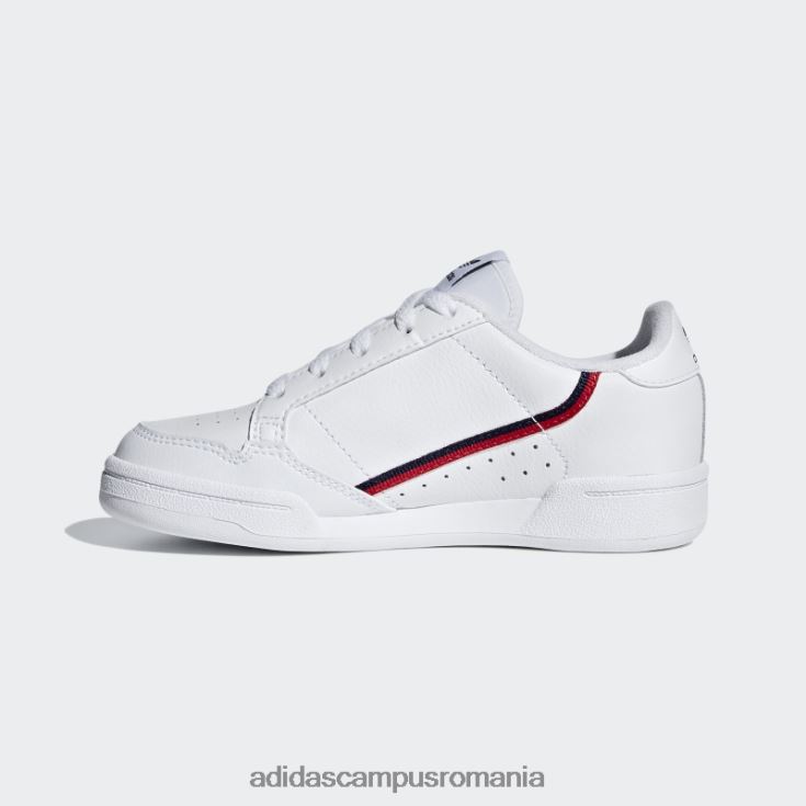 adidas campus romania pantofi continental 80 alb copii alb/stacojiu/marin J266N218265