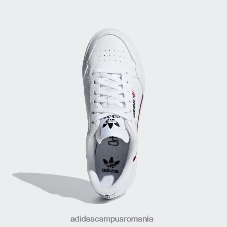 adidas campus romania pantofi continental 80 bleumarin copii alb/stacojiu/marin J266N23558