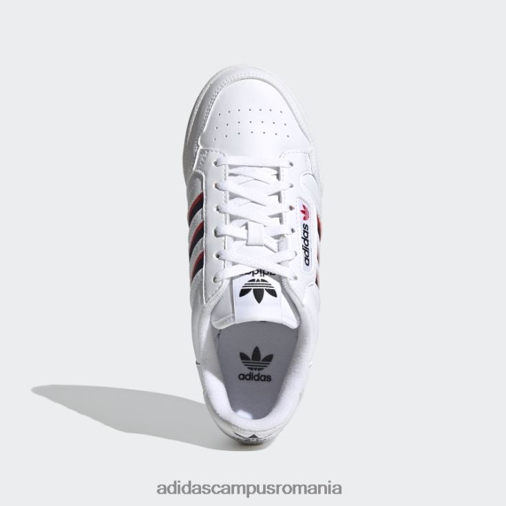 adidas campus romania pantofi continental 80 dungi albi copii alb/marinier/rosu J266N218157