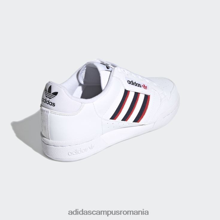 adidas campus romania pantofi continental 80 dungi albi copii alb/marinier/rosu J266N218157