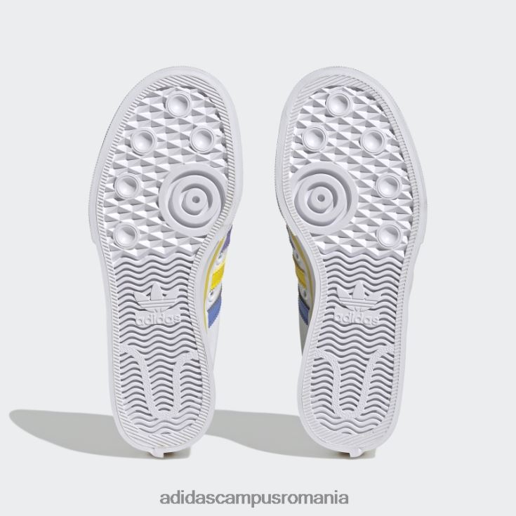 adidas campus romania pantofi cu platformă nizza albi la modă copii alb/galben J266N211302