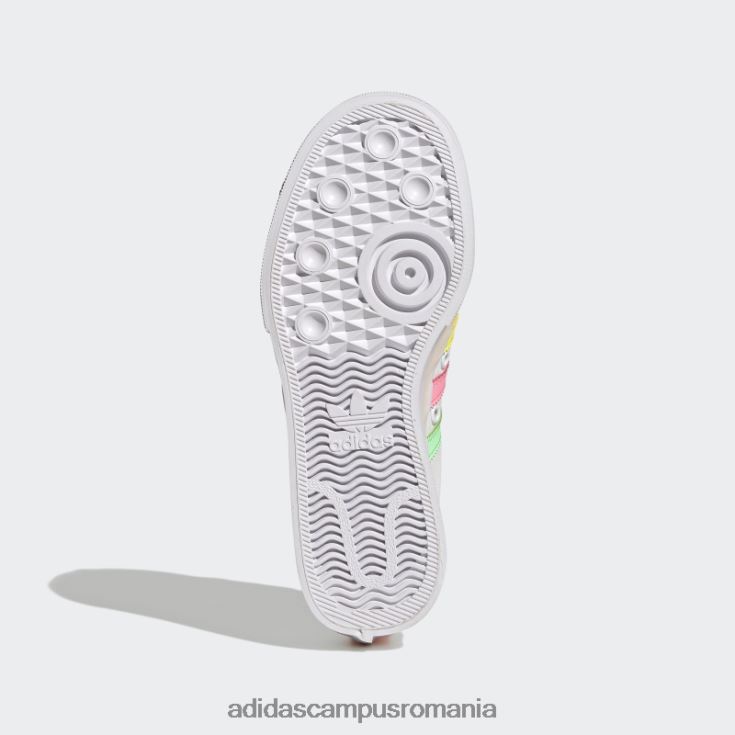 adidas campus romania pantofi cu platformă nizza beam roz copii alb/galben/roz fascicul J266N218075