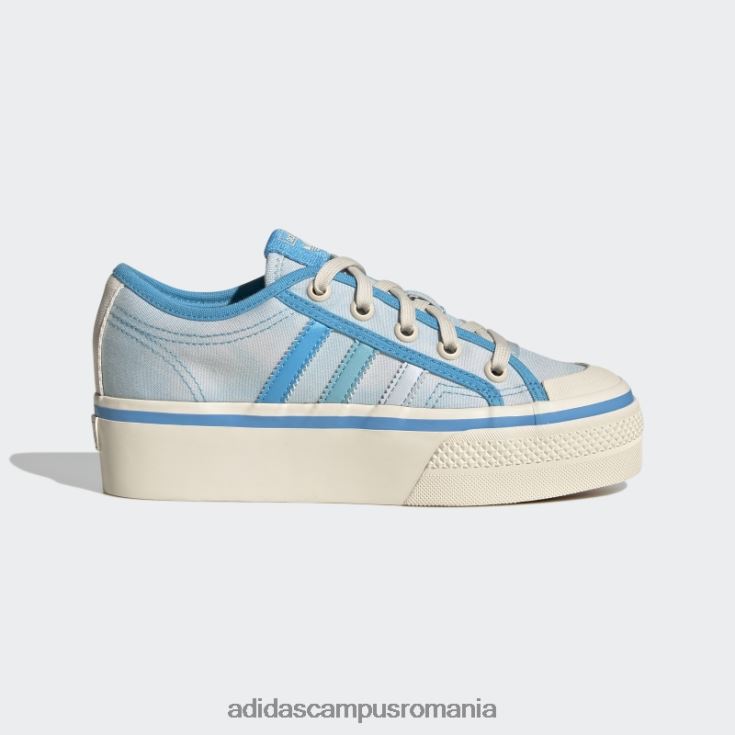 adidas campus romania pantofi cu platforma nizza albastru adidas copii albastru/papură a cerului/alb J266N218072