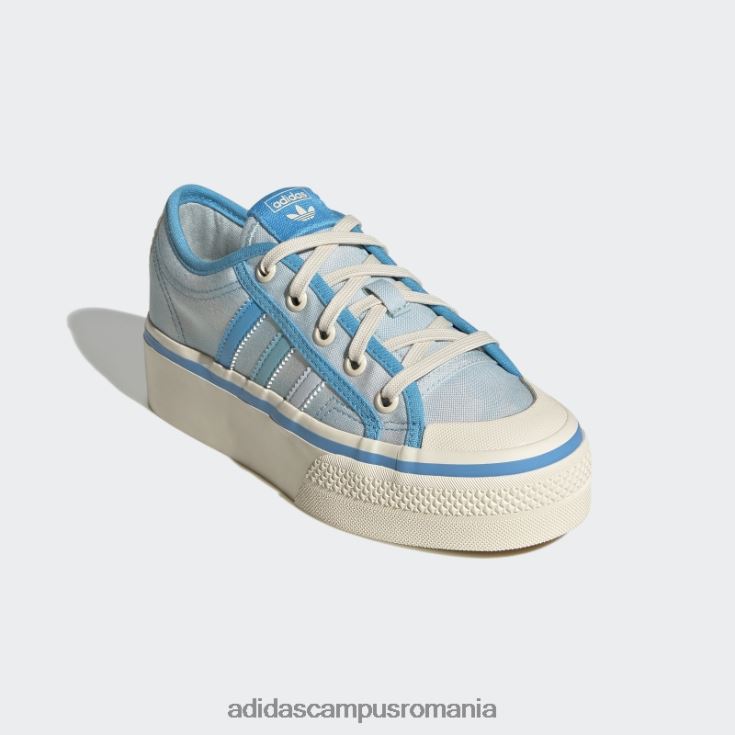adidas campus romania pantofi cu platforma nizza albastru adidas copii albastru/papură a cerului/alb J266N218072