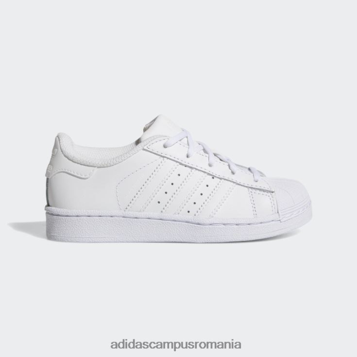 adidas campus romania pantofi de fundație superstar albi copii alb J266N211558