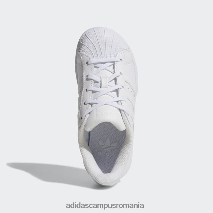 adidas campus romania pantofi de fundație superstar albi copii alb J266N211558