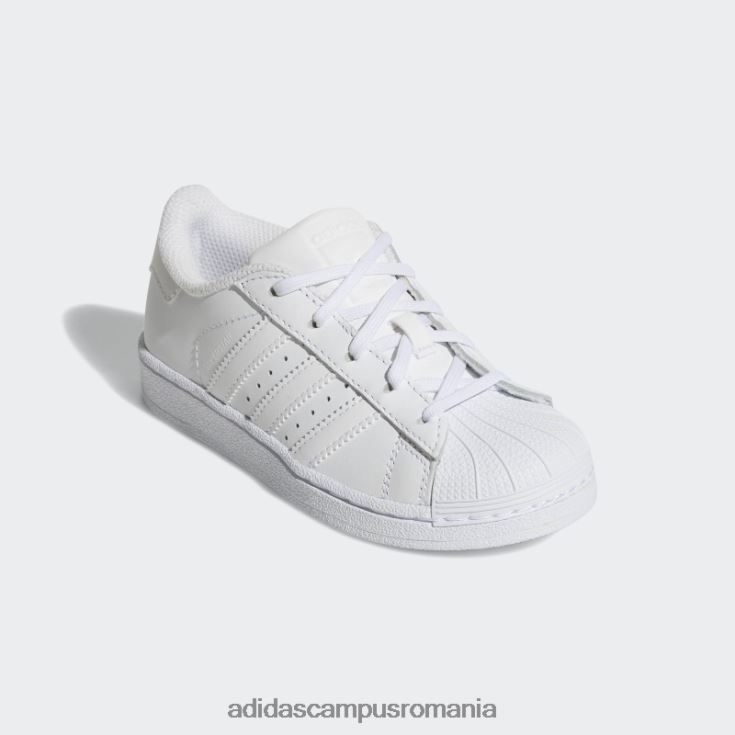 adidas campus romania pantofi de fundație superstar albi copii alb J266N211558