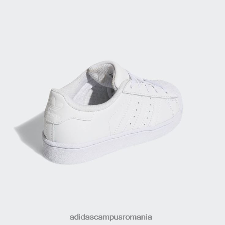 adidas campus romania pantofi de fundație superstar albi copii alb J266N211558