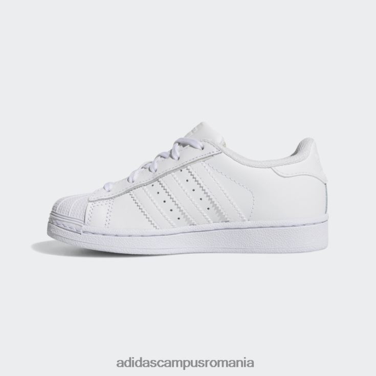 adidas campus romania pantofi de fundație superstar albi copii alb J266N211558