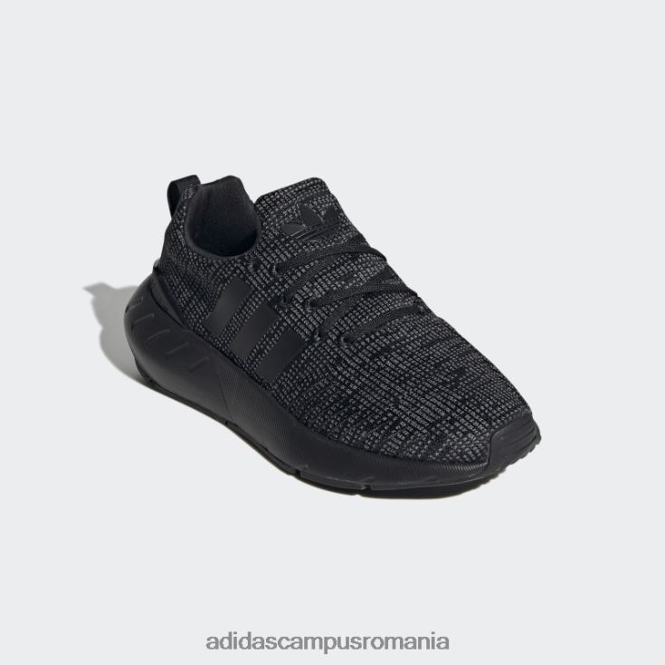adidas campus romania pantofi de moda alb swift run 22 copii negru/gri/alb J266N211444