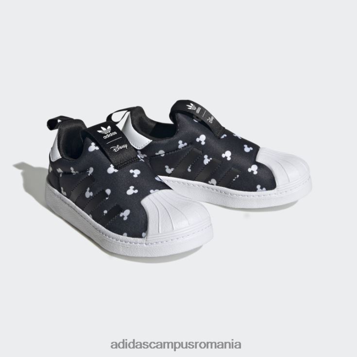 adidas campus romania pantofi fashion superstar 360 alb copii alb negru J266N218249