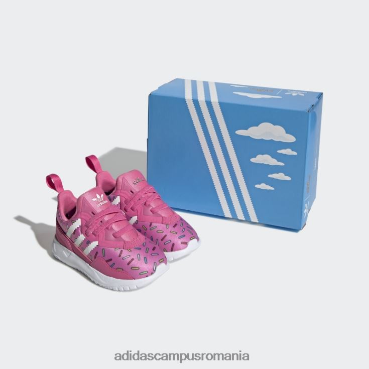 adidas campus romania pantofi flex originali roz copii roz/alb J266N218197
