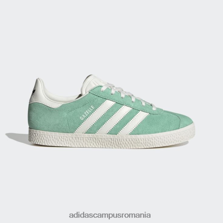 adidas campus romania pantofi gazel verde argintiu copii verde/alb/verde argintiu J266N218031
