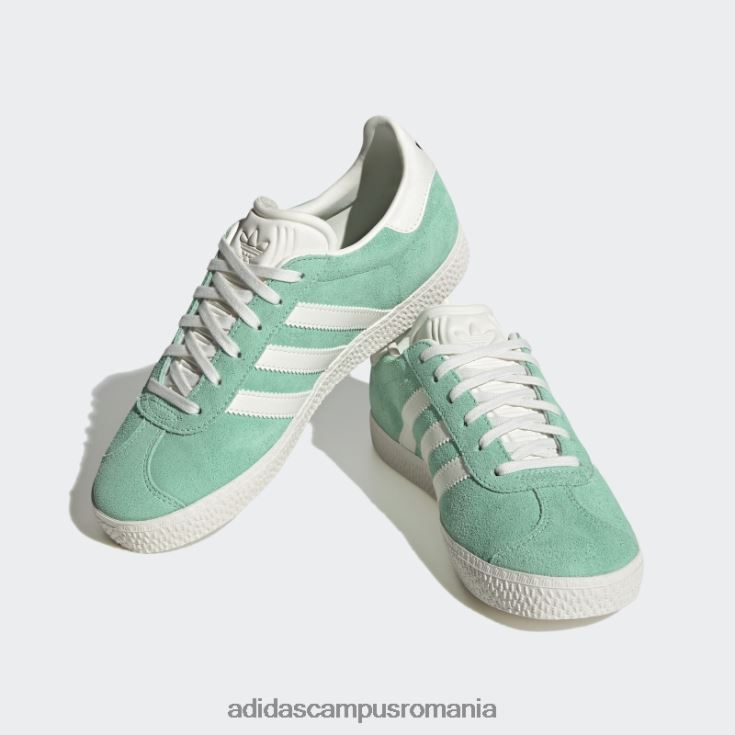 adidas campus romania pantofi gazel verde argintiu copii verde/alb/verde argintiu J266N218031
